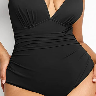 Tummy control lining and ruched waist design