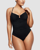 SculptEase U-Ring Ruched Shaping Swimsuit