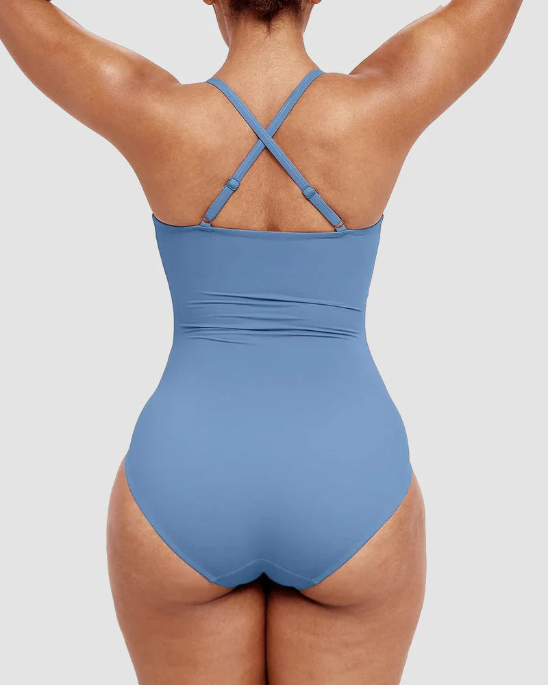 SculptEase U-Ring Ruched Shaping Swimsuit
