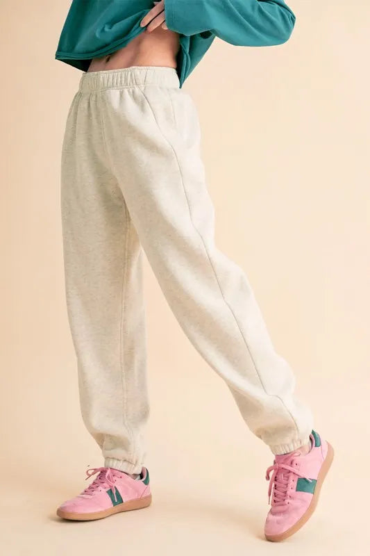 Aemi+Co Drawstring Elastic Waist Joggers